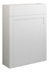 Auvellis Forma 600mm Slim WC Unit – Matt White with Grey cabinet