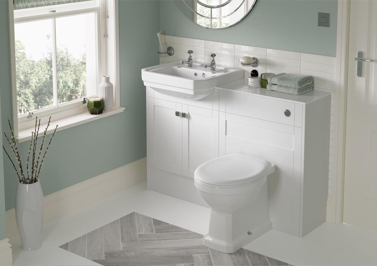 Auvellis Forma 600mm Slim WC Unit – installed bathroom