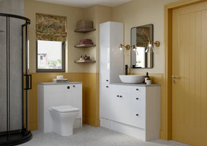 Auvellis Forma 600mm Slim WC Unit in a contemporary bathroom setting