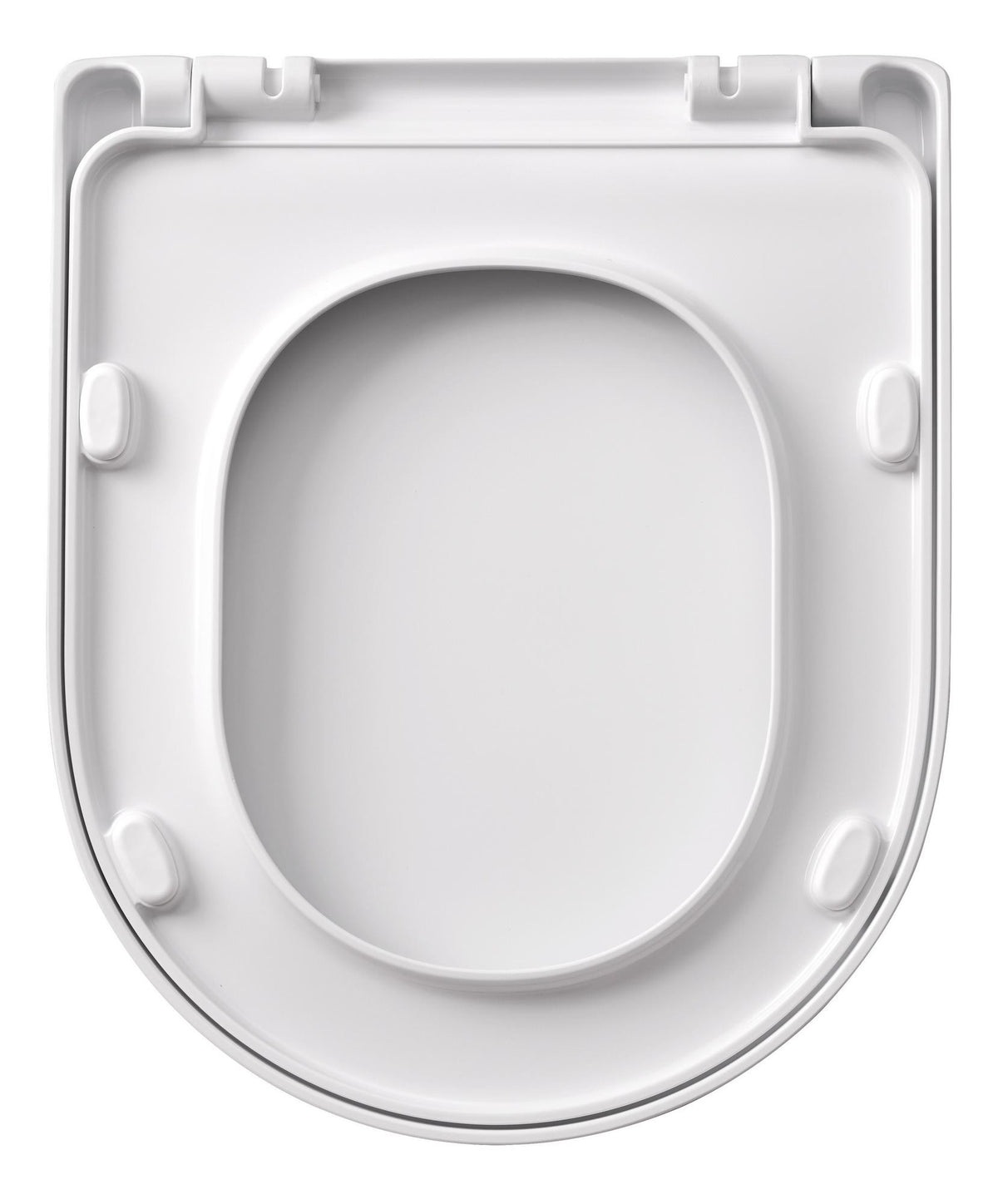 Auvellis Jimi soft-close toilet seat - underside view
