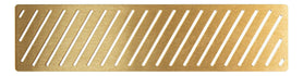 Auvellis linear shower tray waste cover in brushed brass