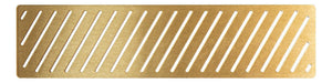 Auvellis linear shower tray waste cover in brushed brass