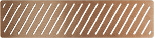 Auvellis linear shower tray waste cover in brushed bronze