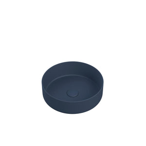 Auvellis Luxey 355mm Round Countertop Washbasin + Waste – Matt Deep Blue