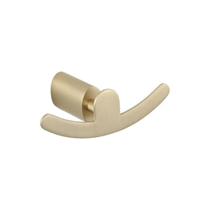 Auvellis Nexara 100mm Robe Hook – Brushed Brass complete view