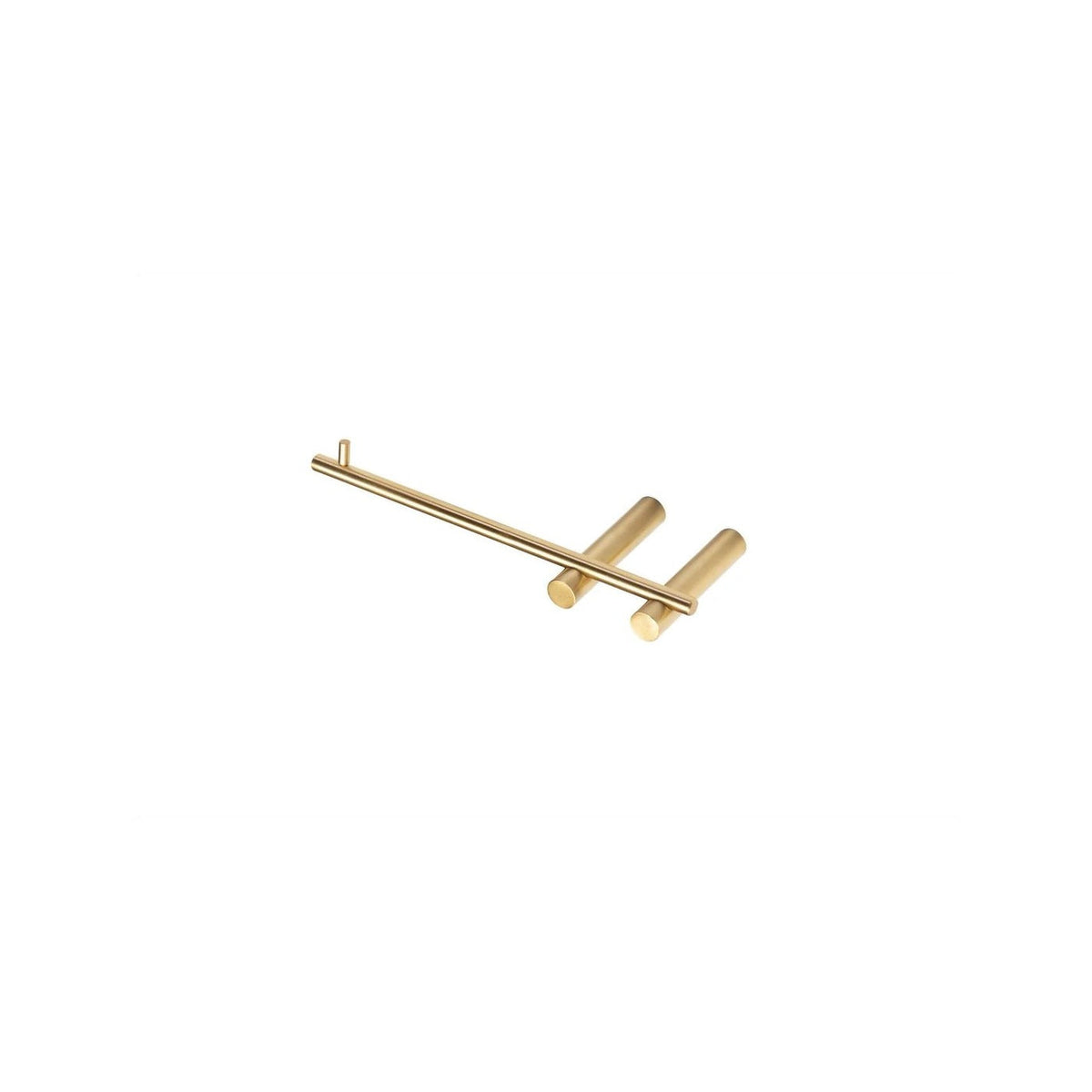 Auvellis Nexara 190mm Toilet Roll Holder – Brushed Brass complete view