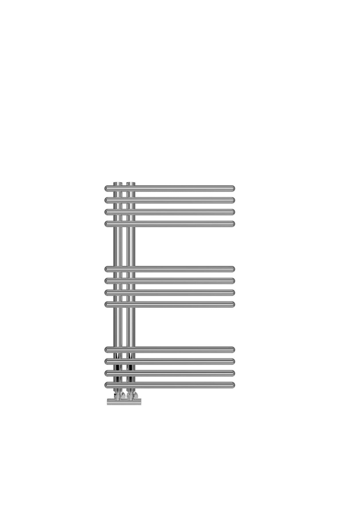 Auvellis Nexara 500 x 800 x 50mm round ladder radiator in chrome