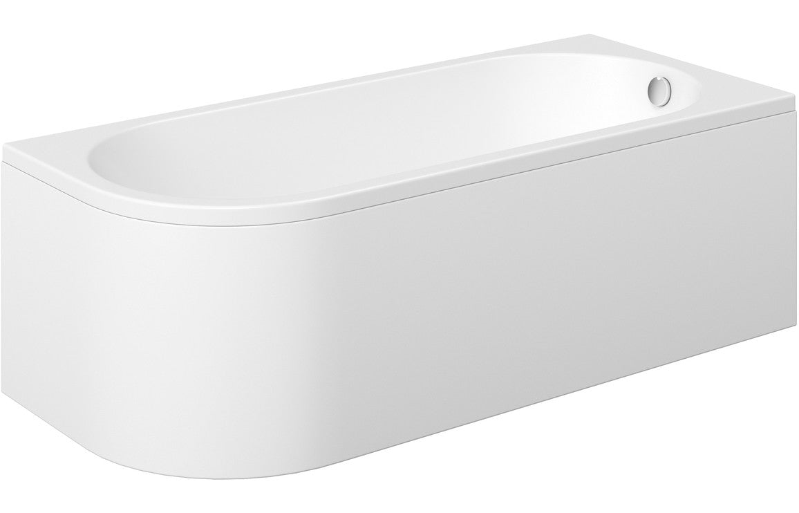 Auvellis Nexara back-to-wall corner bath