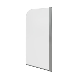 Auvellis Nexara 800 × 1500mm single curved bath screen – angled left view