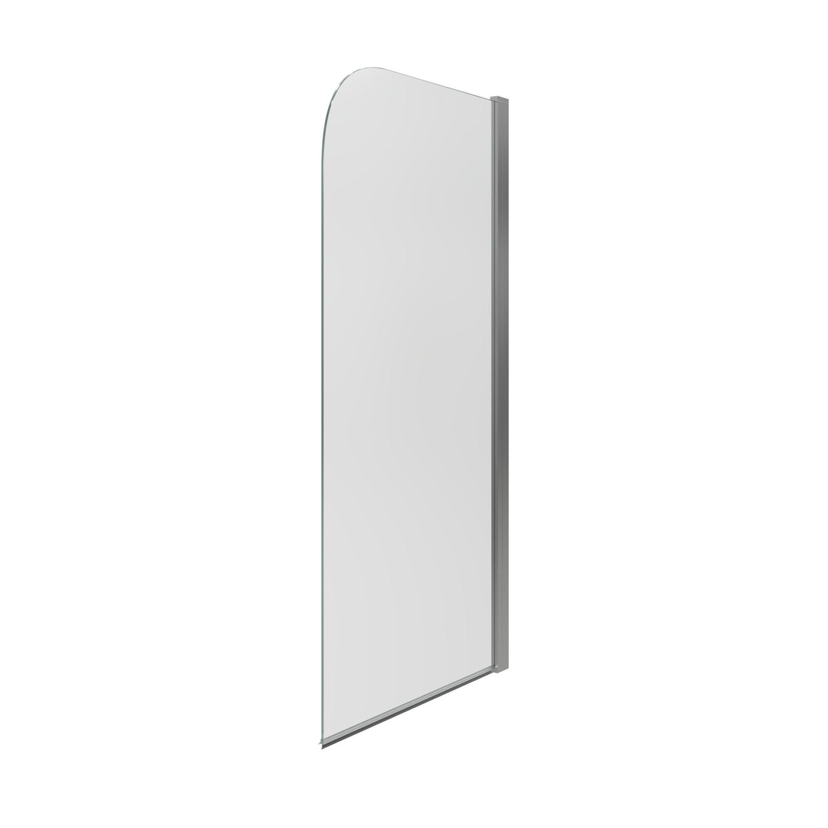 Auvellis Nexara 800 × 1500mm single curved bath screen – angled right view