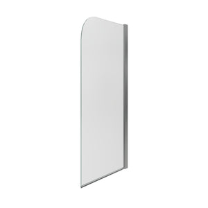 Auvellis Nexara 800 × 1500mm single curved bath screen – angled right view