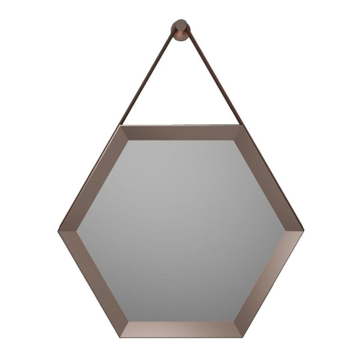 Auvellis Nexara hexagonal strap mirror – bronze
