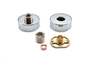 Auvellis Nexara round exposed shower valve fast-fitting kit – pair