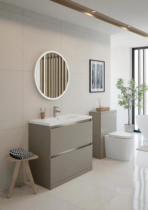 Auvellis Rovane 600mm Floor-Standing WC Unit in a bathroom setting