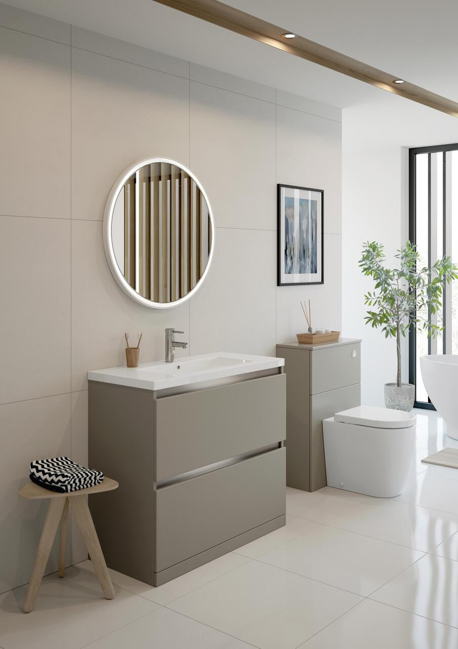 Auvellis Rovane 600mm Floor-Standing WC Unit in a bathroom setting