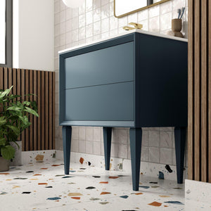 Auvellis Solenne 503mm Floor-Standing WC Unit in a bathroom setting