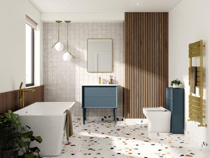Auvellis Solenne 503mm Floor-Standing WC Unit in a bathroom setting