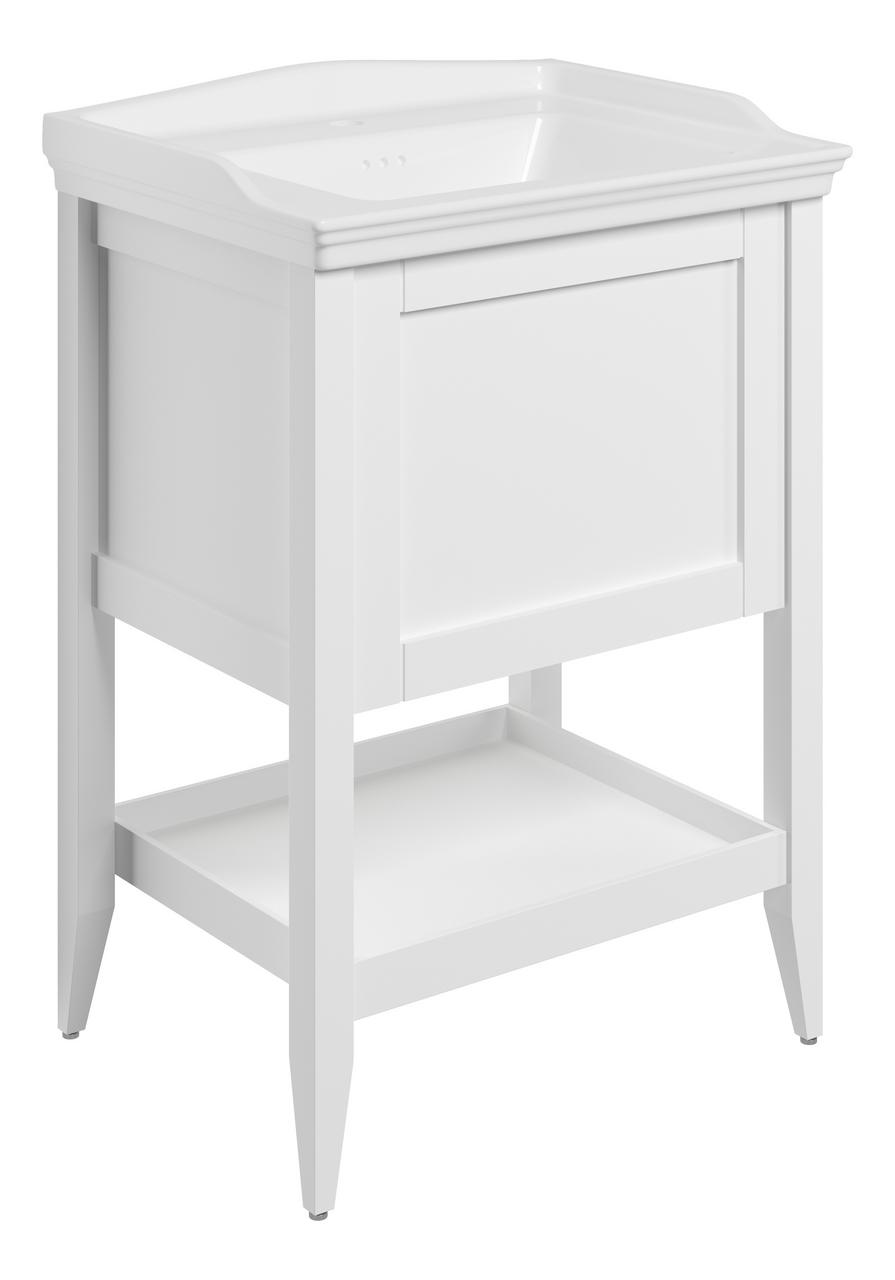 Auvellis Solenne Floor-Standing 1-Drawer Vanity Unit with Ceramic Basin – 650mm / 800mm – DIFTP5516