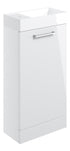 Auvellis Valto 410mm floor-standing vanity – Gloss White