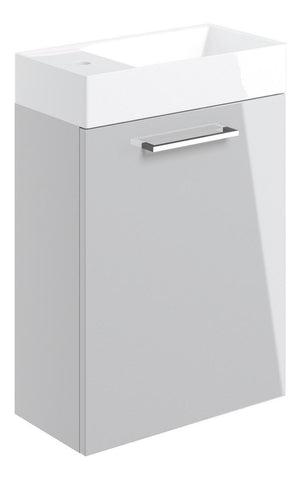 Auvellis Lunero 410mm wall-hung vanity – Gloss Grey