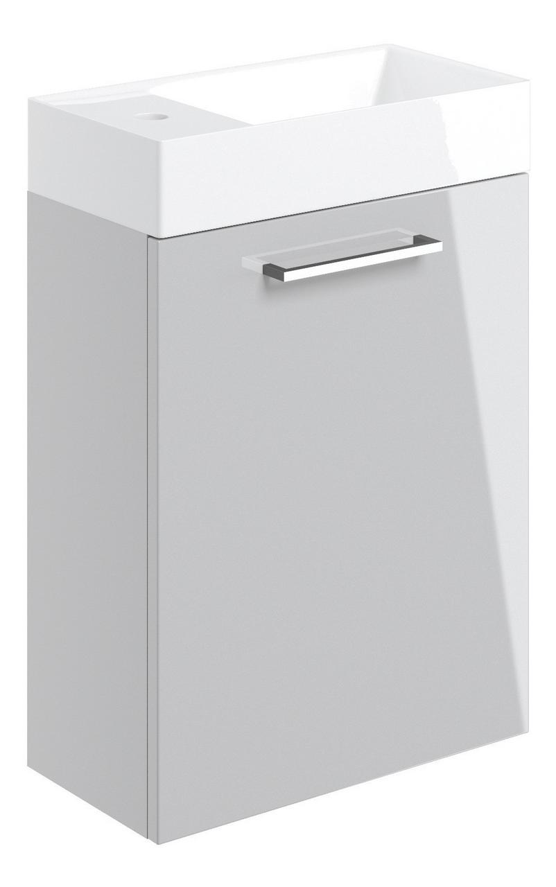 Auvellis Lunero 410mm wall-hung vanity – Gloss Grey