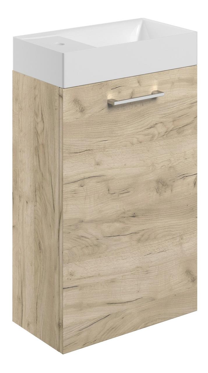 Auvellis Lunero 410mm wall-hung vanity – Oak