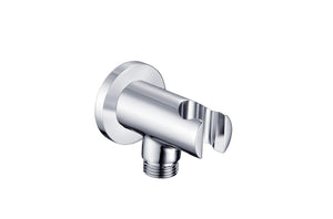 Auvellis Nexara Round Handset Wall Bracket with Outlet – Chrome