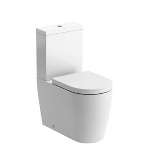 Auvellis Vela Swirlux Short Projection Close Coupled Fully Shrouded Toilet With Soft Close Seat – DIPTP0410