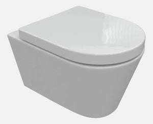 Auvellis Vela Swirlux Short Projection Wall Hung Toilet With Soft Close Seat – DIPTP0414