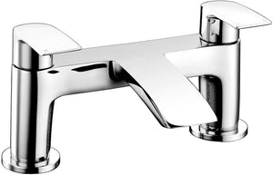 Auvellis Linaro curved bath filler – Chrome