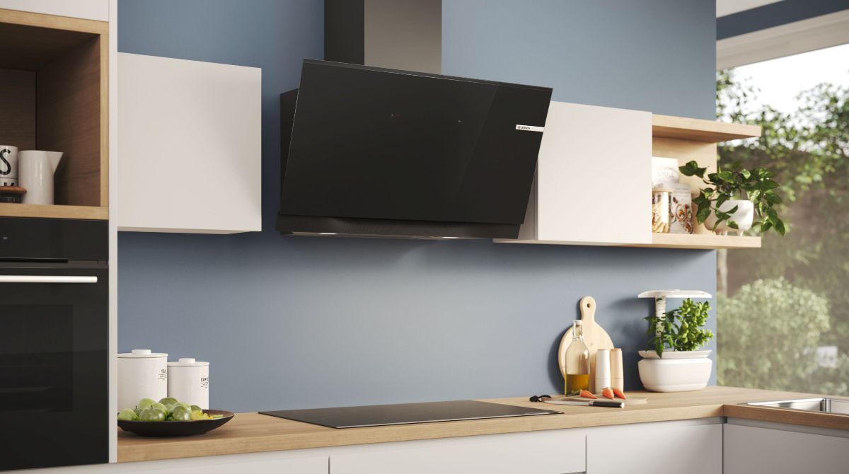 Bosch — A sleek hob and angled hood