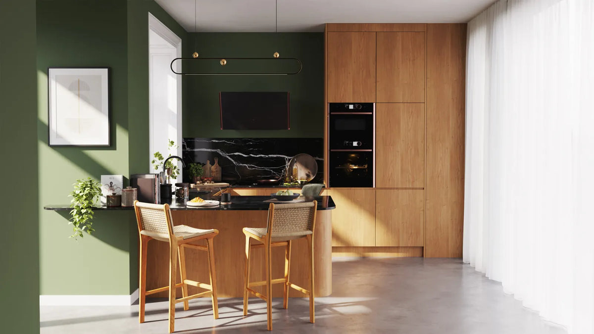 NEFF — Green walls and natural timber