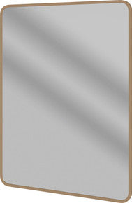 Auvellis Nexara Rectangular Framed Mirror – Brushed Bronze
