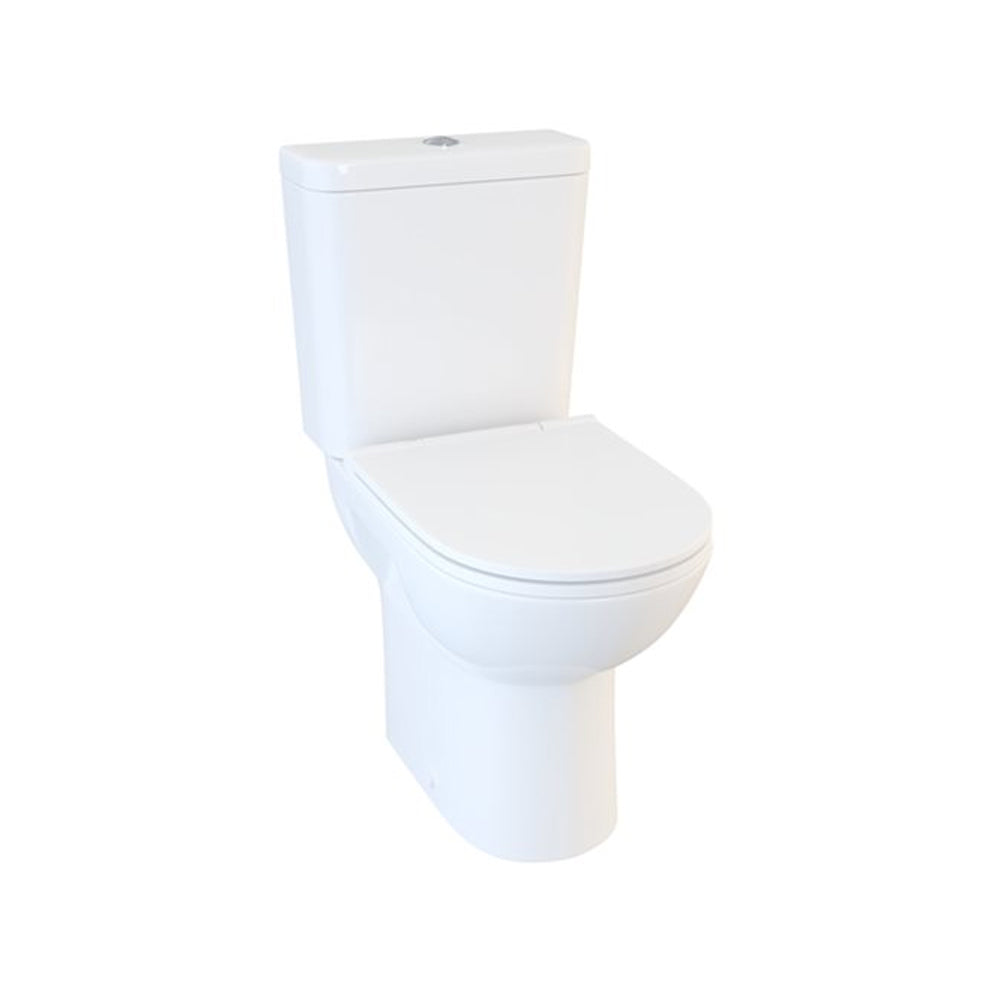 Cleo Short Projction Comfort Height Close Coupled Toilet With Soft Closing Seat