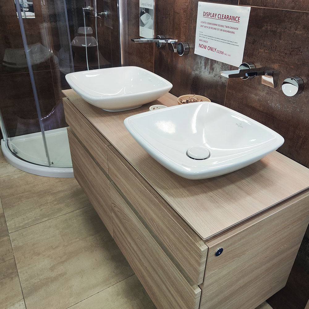 Villeroy & Boch Lagato Double Twin Drawer With Wash Basin Villeroy & Boch