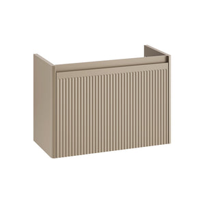 Adorn Wall Hung Fluted Vanity Unit With Edale Washbasin In Matt White Adorn