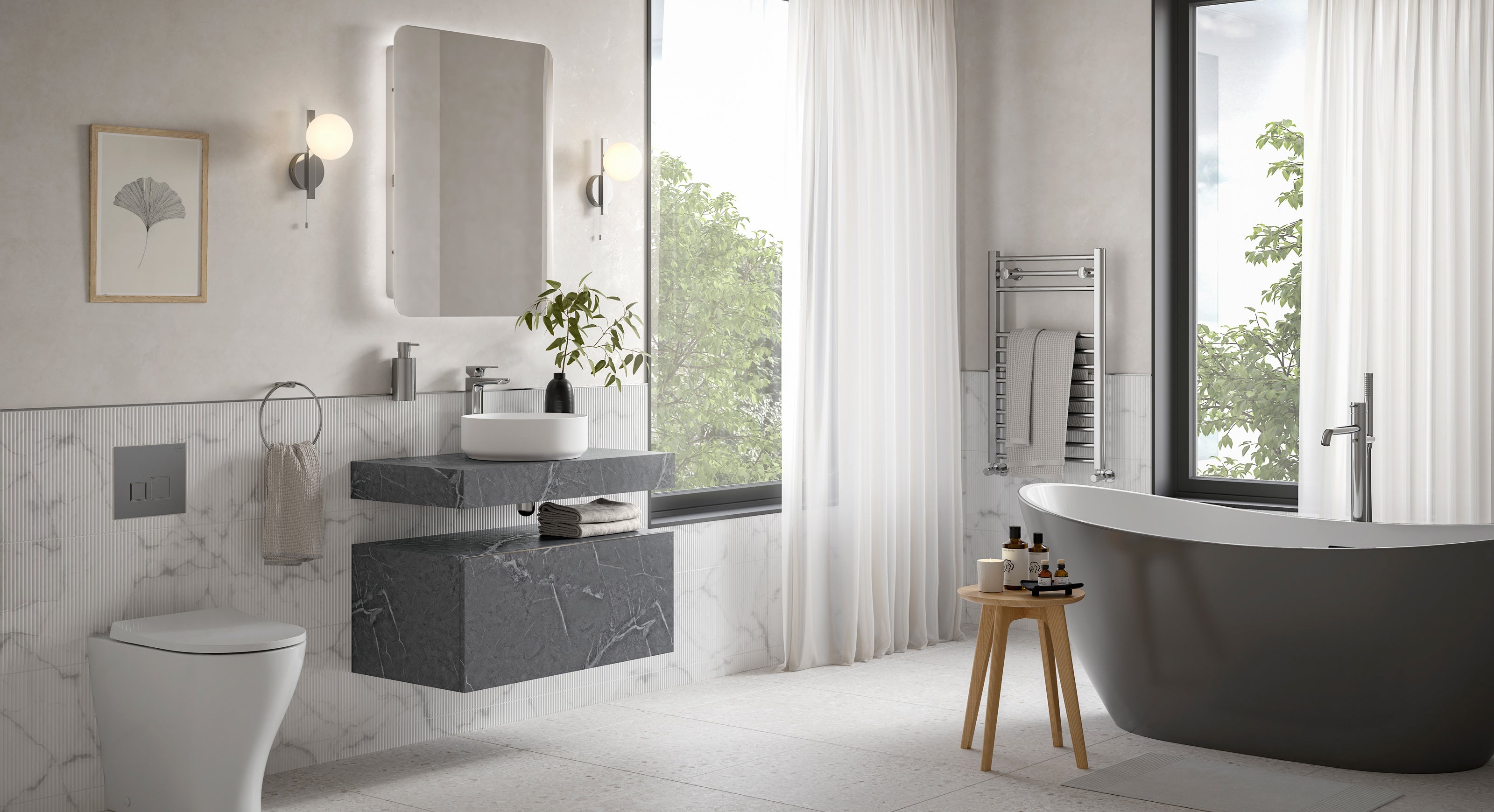 Pureflo Natural bathroom furniture collection