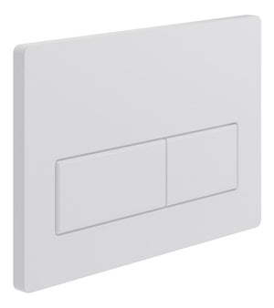 Auvellis Nexara rectangular dual flush plate – White