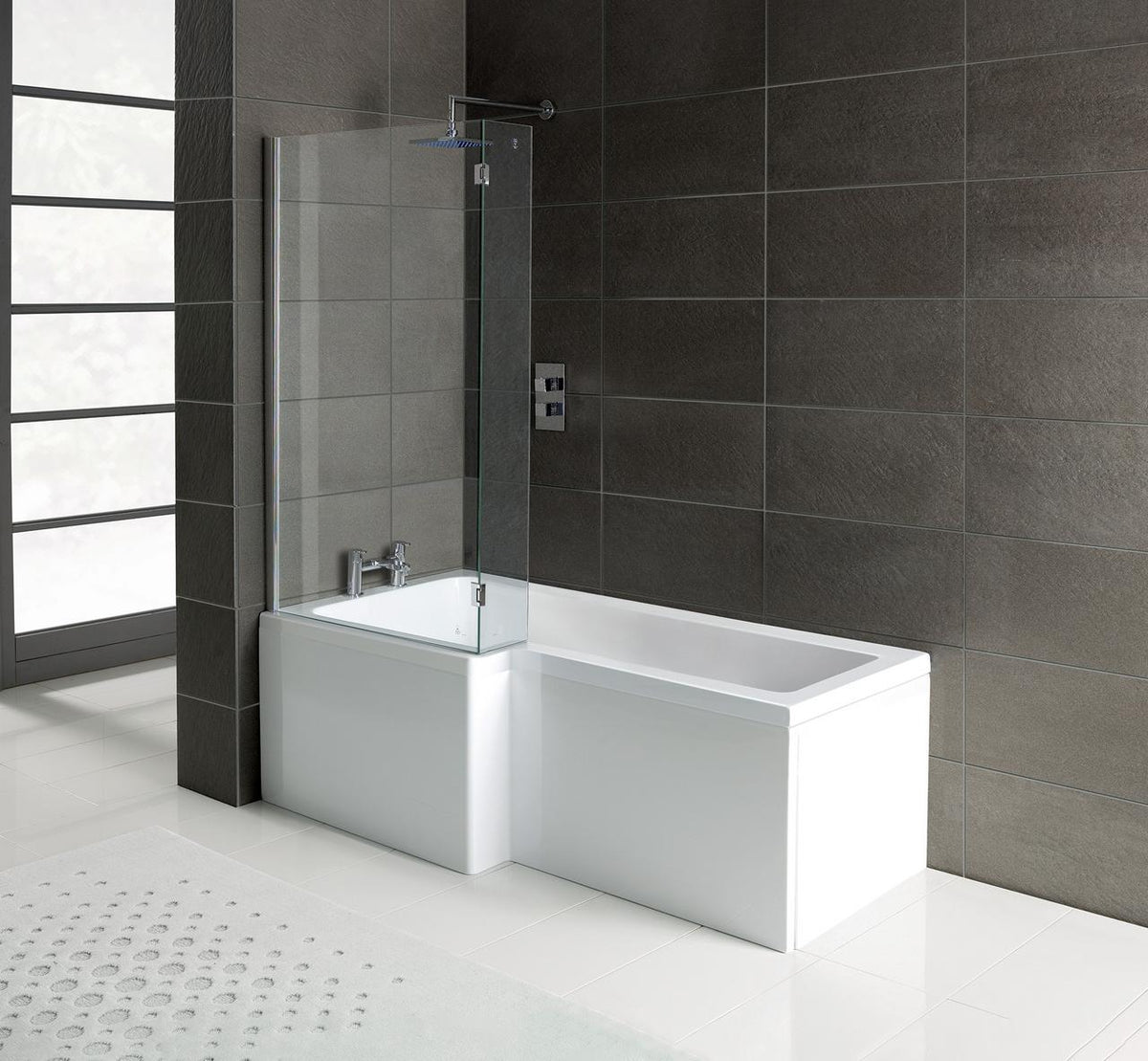 Auvellis L-Shape Single End 1700x700-850x410mm 0TH Bath Only