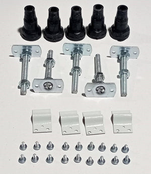 Auvellis white riser set for 800mm and 900mm quadrant shower trays