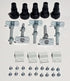 Auvellis white riser set for 800mm and 900mm quadrant shower trays
