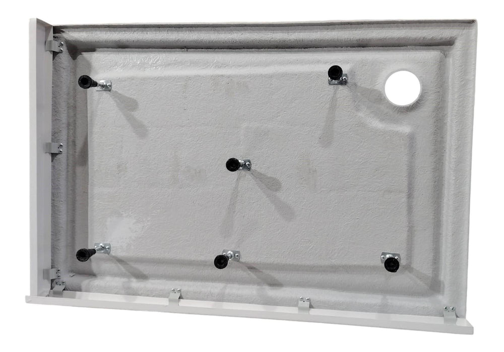 Auvellis white riser set for 1400mm and 1500mm rectangular shower trays