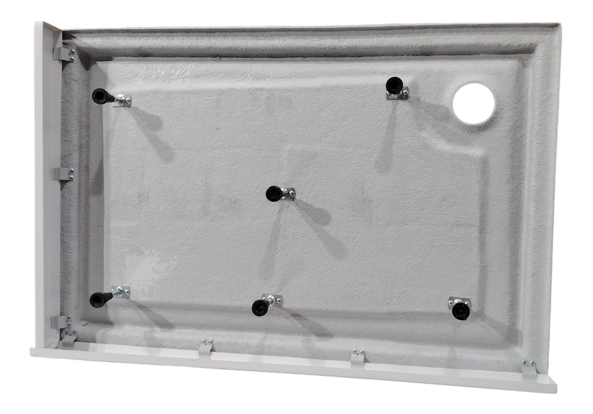 Auvellis white riser set for 1400mm and 1500mm rectangular shower trays