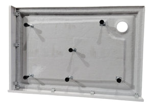Auvellis white riser set for 1400mm and 1500mm rectangular shower trays