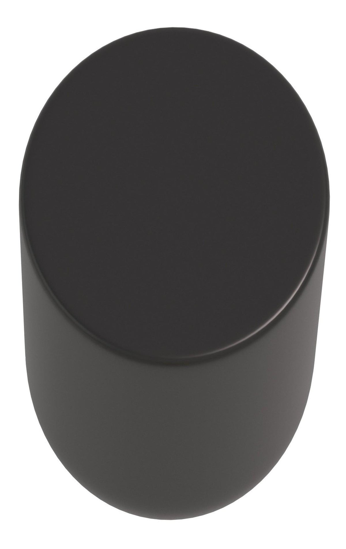 Auvellis 23mm Modern Knob Handle – Matt Black angled view
