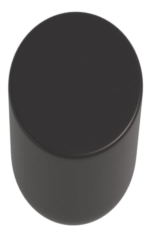 Auvellis 23mm Modern Knob Handle – Matt Black angled view