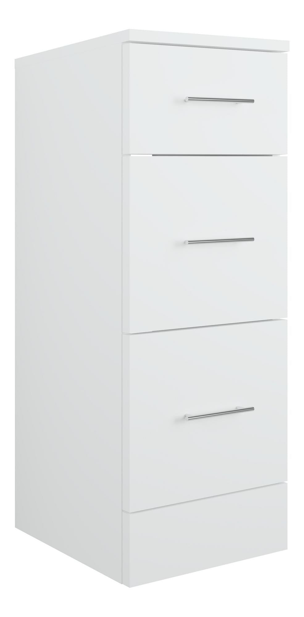 Auvellis Forma 300mm 3 Drawer Base Unit - White Gloss