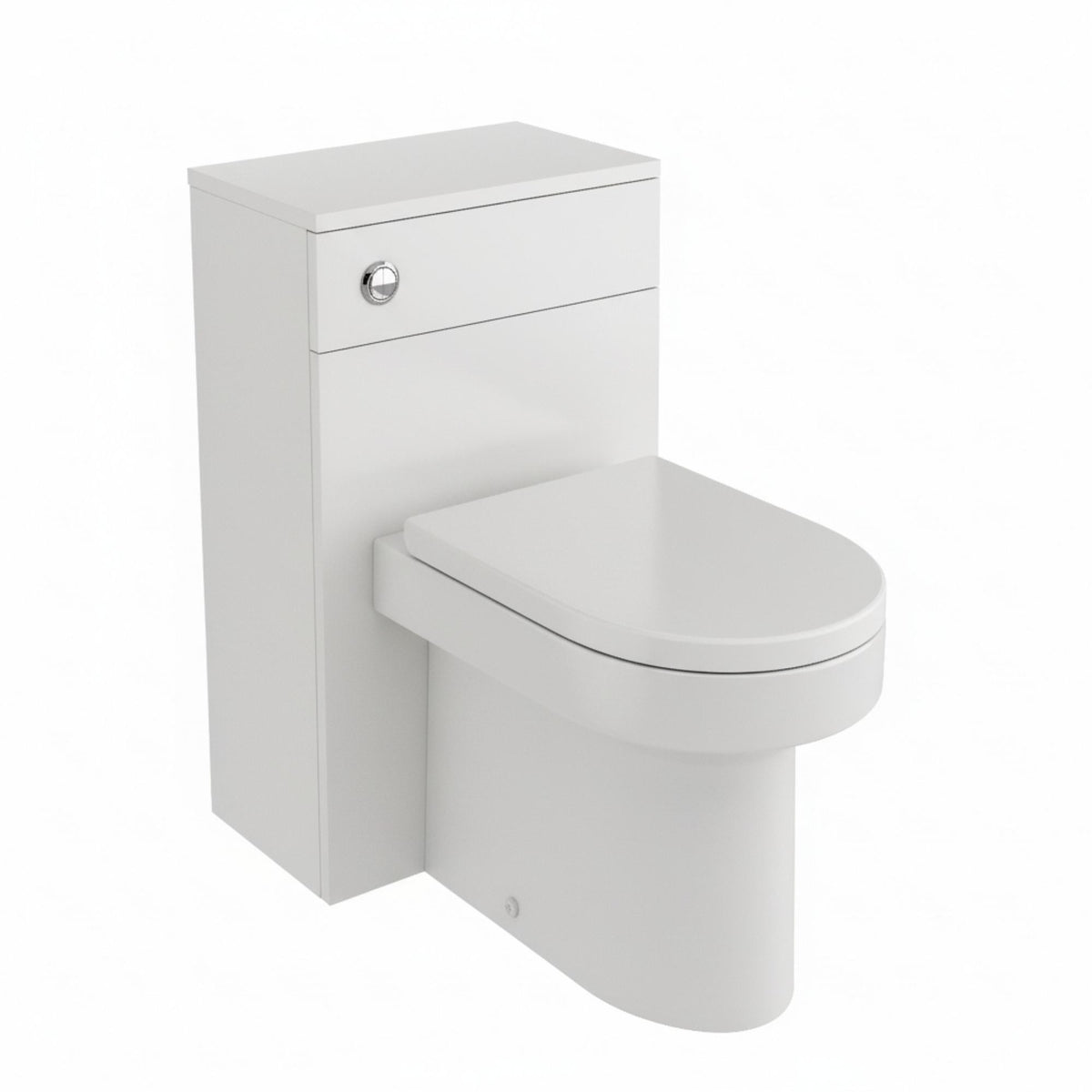 Auvellis Forma 500mm WC Unit & BTW Pan Pack - White Gloss