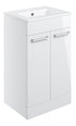 Auvellis Volta 510mm Floor Standing 2 Door Basin Unit & 1TH Thin Edge Basin