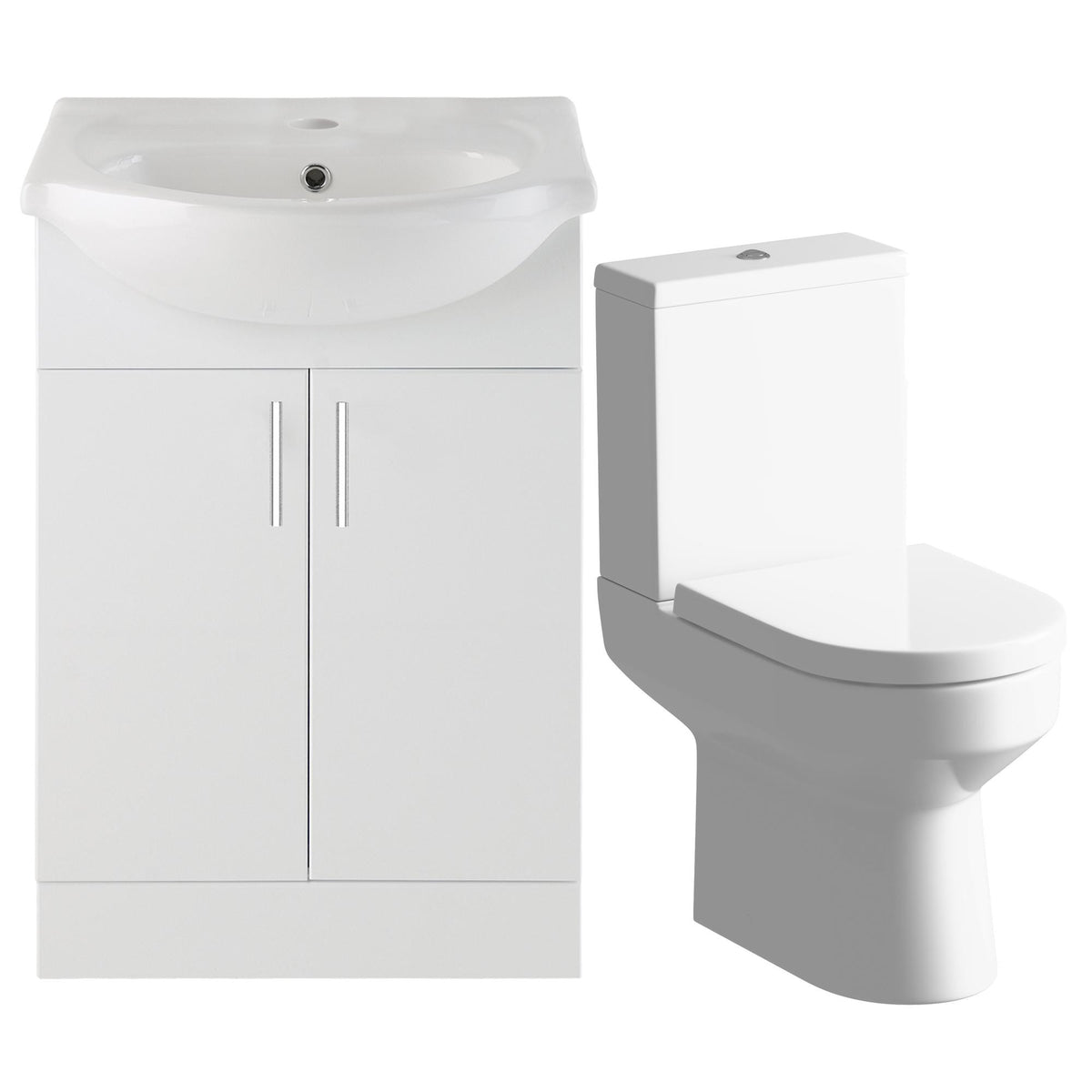 Auvellis Forma 550mm Vanity & C/C Toilet Pack